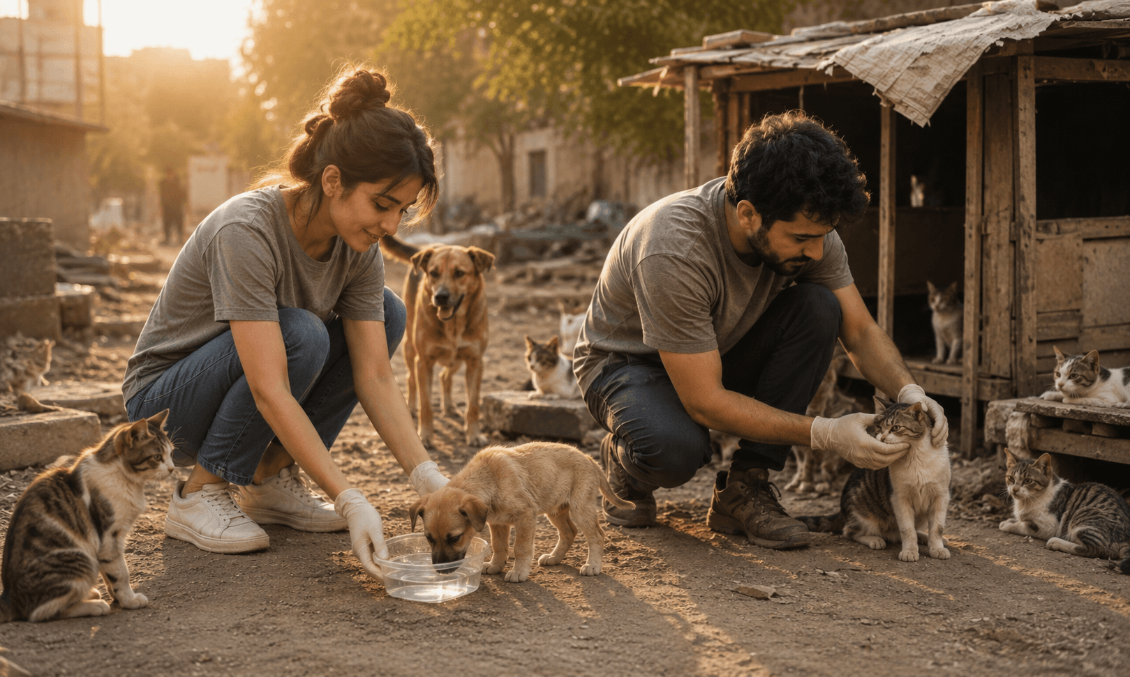 Rescue animals supported by our pet memorial donations - giving back to homeless pets
